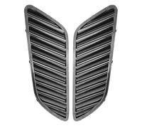 Toma Aire Decorativa Compatible Con BMW Serie 5 Para F10 2011-2016 Cubierta Rejilla Delantera Capó Aspecto Fibra Carbono Moldura Ventilación Para Salida Aire(Black)