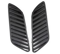 Toma Aire Decorativa Compatible Con BMW Serie 5 Para F10 2011-2016 Cubierta Rejilla Delantera Para Capó Aspecto Fibra Carbono Moldura Ventilación Para Salida Aire(Gray)