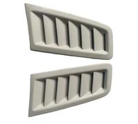 Toma Aire Decorativa Compatible Con Focus Para RS Para MK2 2 Unidades Ventilación Delantera Para Capó Motor Aire Piezas Exteriores Accesorios Coche(White)