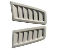 Toma Aire Decorativa Compatible Con Ford Para Focus RS MK2 2 Piezas De Ventilación Delantera Capó Coche Accesorios Exteriores Repuesto Motor Aire(White)