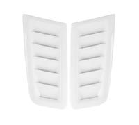 Toma Aire Decorativa Compatible Con RS Para MK2 2 Piezas Ventilación Capó Motor Exteriores Coche Delantera Accesorios Repuesto Para(White)