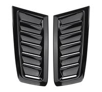 Toma Aire Decorativa Compatible Con Seat Para Toledo Para MK3 5P 2X Rejillas Ventilación Capó Toma Aire, Cubierta Admisión Color Negro Brillante Piezas Coche(Black)