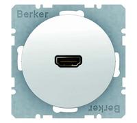 Toma alta definición con conexión 90º, R.1/R.3, blanco polar, brillo