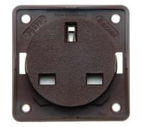 Toma BRITISH STANDARD, INTEGRO, marrón, mate