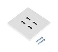 Toma corriente pared USB, 4 Puertos USB DC 5v Toma Corriente Adecuada Para Teléfonos,Inteligentes,Cámaras,Productos Digitales