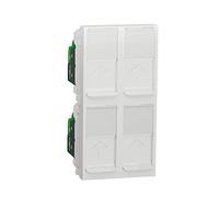 Toma Cuadruple RJ45 UTP Cat. 5 Polar