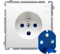 Toma DATA con tierra y llave BMGD1.01/11 Basic blanca