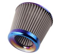 Toma de aire Sistema De Admisión Aire Automático Acero Inoxidable Universal Filtro Frío Cono Alto Flujo 60MM 65MM 70MM 75MM AF07(60mm)