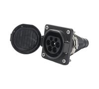 Toma de Carga EV EVSE Tipo 2, Macho, 63 A, trifásica, 40 kW, con Cable de 0,5 m for Toma Lateral de vehículo IEC 62196-2 Tipo 2(16A 3P 11KW)