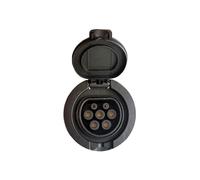 Toma de Carga para VehíCulos EléCtricos, Tomacorriente Tipo 2, Conector de 4 Puntos Fijo, EstáNdar Europeo IEC 62196-2 32A, CA TrifáSica