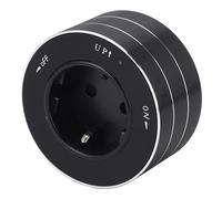 Toma de corriente eléctrica móvil de superficie, multifuncional, redonda, con indicador