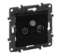 Toma de corriente para TV-R-SAT, 10 dB, color negro
