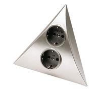 Toma de corriente protectora contacto plata Luxor 2ST D chr-mt