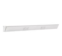 Toma de corriente TR Series Angle, 30 pulgadas, 2 tomas dobles, blanca