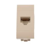 Toma de datos RJ45 CAT6 LAN con tapa, compatible con Bticino Living Light (blanco)