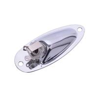 Toma De Guitarra Para Guitarras Eléctricas Para Placa Estilo Barco Plata Negro Oro Brillante Inoxidable Piezas de accesorios para guitarra(Silver)