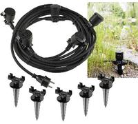 Toma de jardín al aire libre, IP44 5 veces