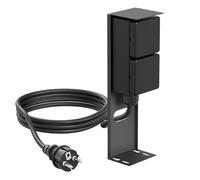 Toma de jardín pilar PIWI con 2m de cable para exterior IP44 2 contactos