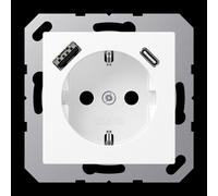 Toma De Pared De La GAMA Jung A (Interruptor WCD) (Enchufe Europeo) - A1520-15CAWWM