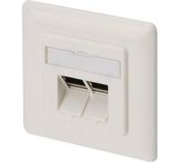 Toma de pared Digitus CAT 6 Clase E Paquete 5 unidades Blanco