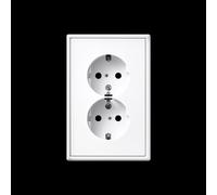 Toma De Pared LS RANGE De Jung (aparamenta WCD) (Enchufe Europeo) - LS5015WW