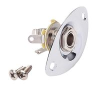 Toma de salida de guitarra ovalada de 1/4 pulgadas para bajo eléctrico