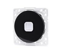 Toma de teléfono - pieza de 1 vía, diseño alemán/francés, color negro, ideal para conexiones eléctricas seguras y eficientes