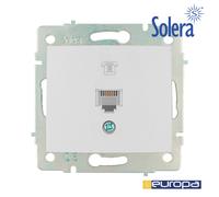 Toma de telefono rj11 de empotrar 83x81mm s.europa solera