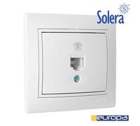 Toma de telefono rj11 de empotrar 83x81mm s.europa solera