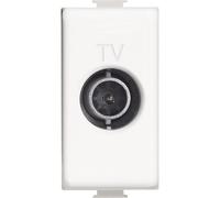 Toma de TV coaxial pasante 14DB para sistemas de antena Matix BTicino AM5202P14