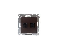 Toma doble 2xRJ45 cat.6 Simon 54 D62.01/46