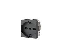 Toma eléctrica schuko tipo P40 compatible con Bticino LivingLight Antracita