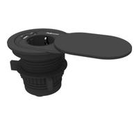 Toma Enchufe Empotrable 1 Toma de Corriente/ 1 USB Tipo-C/ 1 USB/ Negro