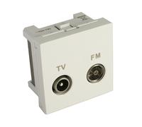 Toma final tv/fm serie final new unica blanco polar schneider