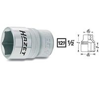 Toma HAZET 900-10 I 12,5 mm de cuadradillo, 10 mm de ancho de llave, con moleteado I Toma con superficie cromada y pulida para manejo manual