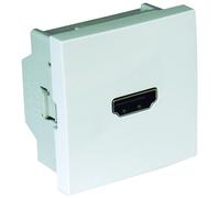 Toma HDMI Conexión Tornillo - 2 Módulos (Blanco) - EFAPEL 45436 SBR