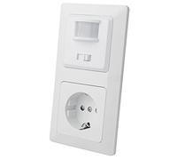 Toma MILOS con detector de movimiento, blanca, 2 hilos