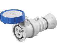Toma Móvil Recta IP69 2P+T 16A 200-250V 50/60Hz Azul Cableado A Tornillo