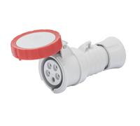 Toma Móvil Recta IP69 3P+N+T 32A 380-415V 50/60Hz Rojo Cableado A Tornillo