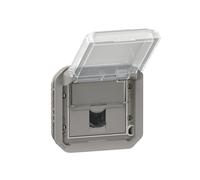 Toma rj45 - categoría 6 - ftp - gris - composable - legrand plexo 069569l
