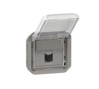Toma rj45 - categoría 6a - stp - gris - composable - legrand plexo 069559l