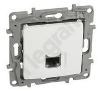 Toma RJ45 única CAT 5 UTP blanca NILOE 764571