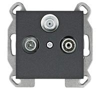 Toma RTV-SAT, de paso, lumina, negro