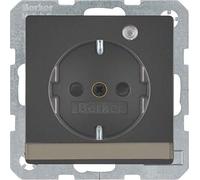 Toma Schuko con LED de control, Q.x, antracita