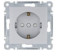 Toma schuko con protección infantil serie lumina (WL1062) color plata