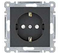 Toma schuko con protección infantil serie lumina (WL1063) color negro