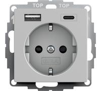 Toma Schuko Doble Usb Tipo A/C Con Seguridad Plus - 2459015