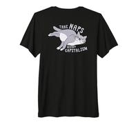 Toma Siestas, destruye el capitalismo - Gato Comunista Divertido Camiseta Premium