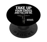 Toma tu Cruz y sígueme: Jesús PopSockets PopGrip Adhesivo