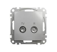 Schneider Electric Sedna Design & Elements Toma TV R 4dB Final (Aluminio, Colocar)